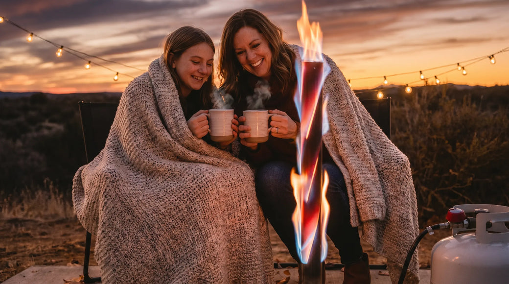 Most propane fires warm the air. This one warms you.